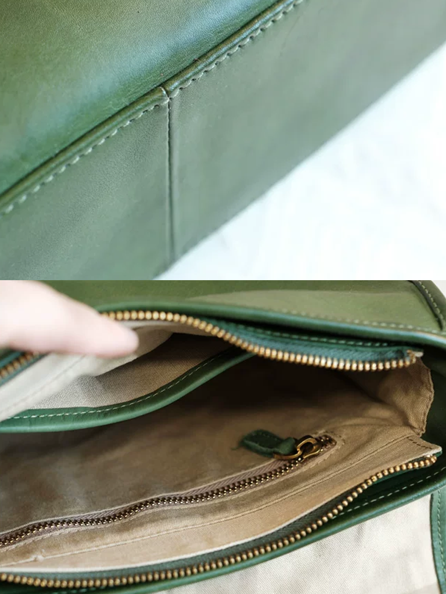 Vintage Soft Leather Messenger Bag