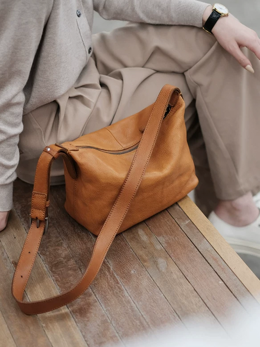 Vintage Leather Crossbody Bag