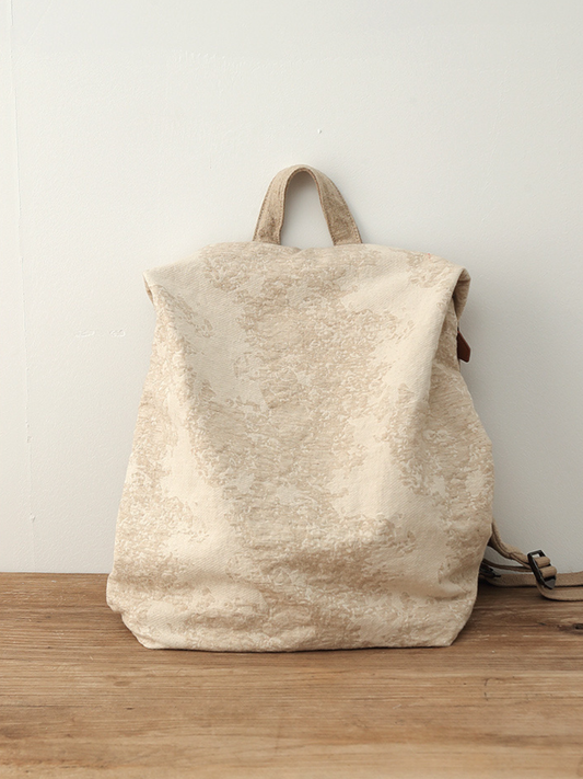 Artistic Cotton-linen Large Capacity Backpack