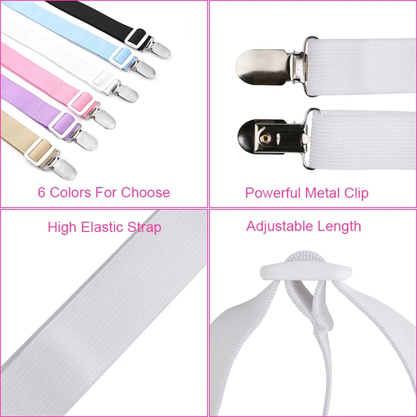 4pcs Adjustable Elastic Mattress Cover Corner Holder Clip Bed Sheet Fasteners Straps Grippers Suspender Cord Hook Loop Clasps 35