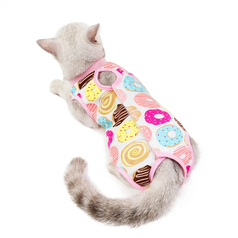 Cat Sterilization Suit Breathable Pet Recovery Suits Anti-Licking Surgery Recovery Vest Pets Care Clothes For Small Cat Dogs