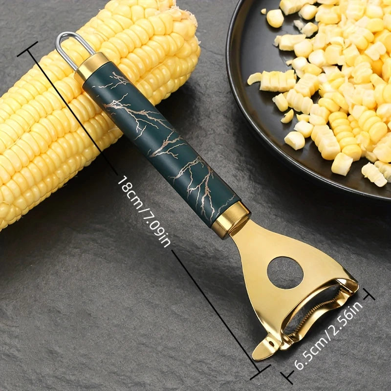 New 2/1 piece stainless steel corn planer, manual corn thresher, corn peeler, corn separator, kitchen accessories.