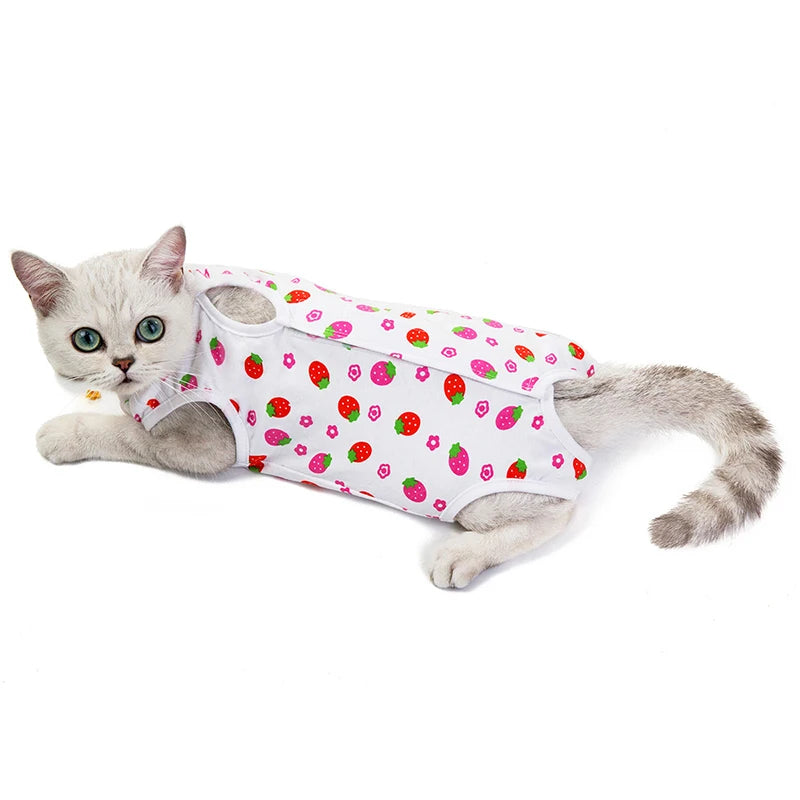 Cat Sterilization Suit Breathable Pet Recovery Suits Anti-Licking Surgery Recovery Vest Pets Care Clothes For Small Cat Dogs