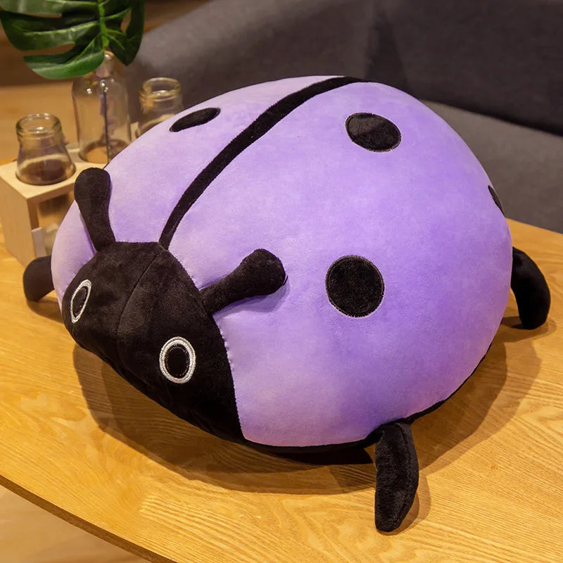 Huggable Kawaii 80/60/40cm Cute Plush Toy Soft Colorful Ladybug Ladybird Insect Doll Pillow Cushion Children Birthday Gift