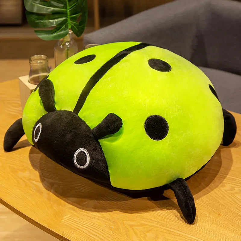 Huggable Kawaii 80/60/40cm Cute Plush Toy Soft Colorful Ladybug Ladybird Insect Doll Pillow Cushion Children Birthday Gift