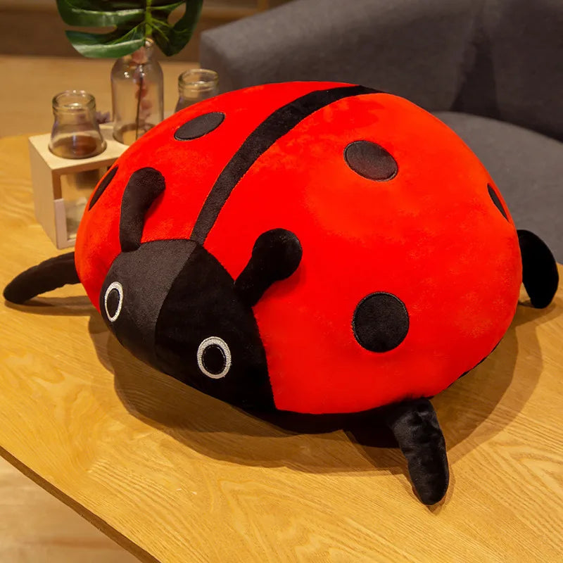 Huggable Kawaii 80/60/40cm Cute Plush Toy Soft Colorful Ladybug Ladybird Insect Doll Pillow Cushion Children Birthday Gift