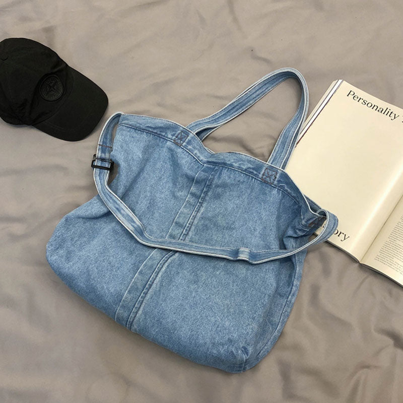 Large Capacity Denim Canvas Shoulder Bag