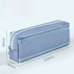 Transparent Polyester Pencil Case For Learning, Durable And Lightweight Stationery Organizer