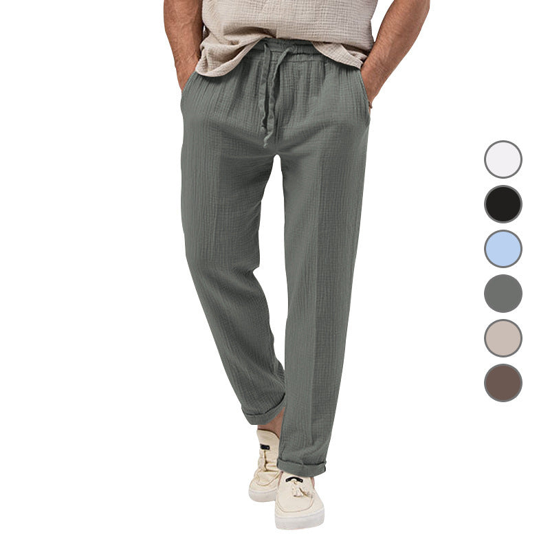 Men's Solid Color Simple Style Regular Fit Men's Bottoms