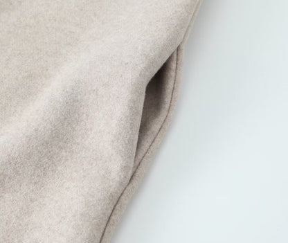 Women's Vacation Simple Style Solid Color Woolen Coat Woolen Coat