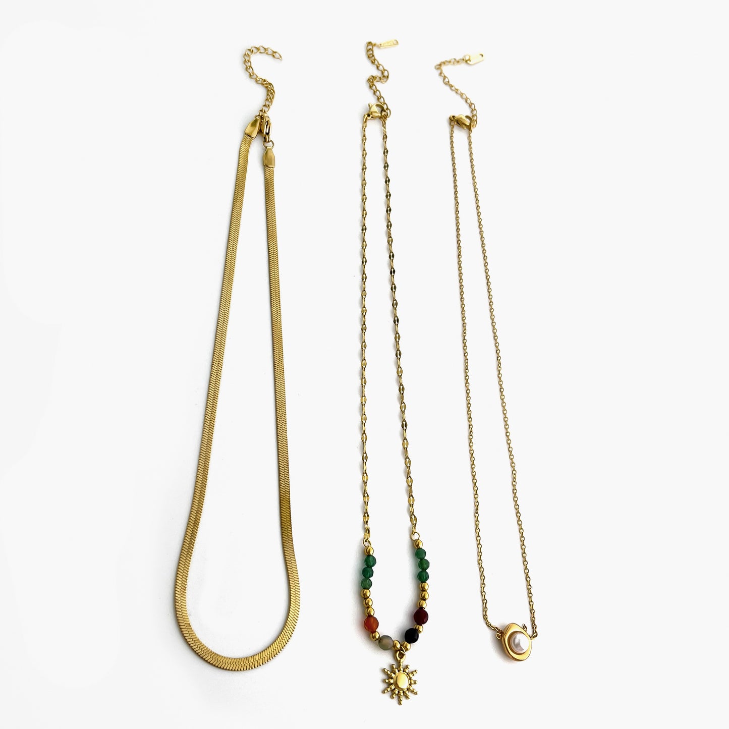 Jewelry Vintage Style Classic Style Geometric 316L Stainless Steel  18K Gold Plated Necklace