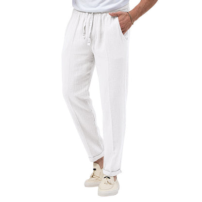 Men's Solid Color Simple Style Regular Fit Men's Bottoms