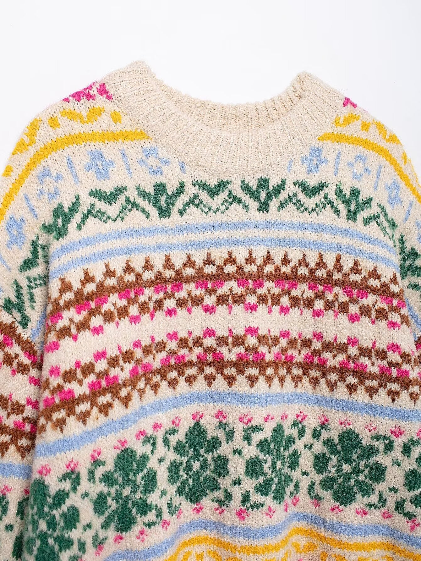 Women's Sweater Long Sleeve Sweaters & Cardigans Streetwear Flower