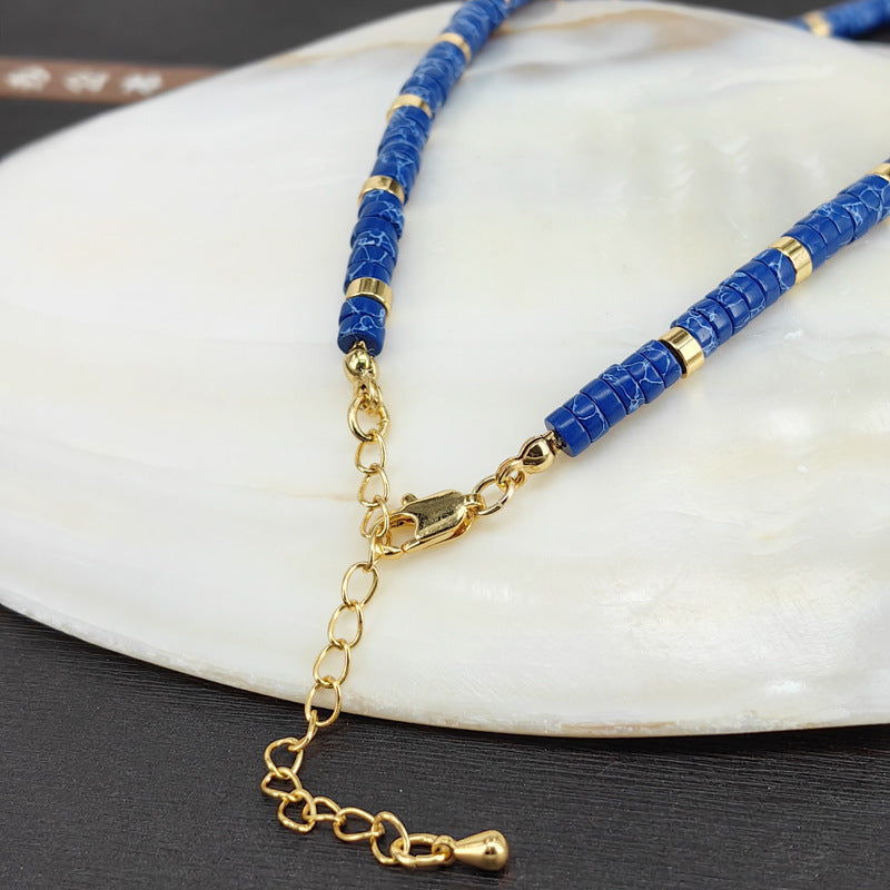 Natural Stone Pearl Layered Necklace