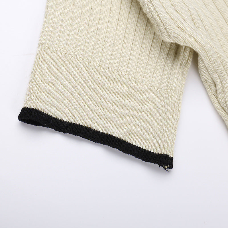 Women's Sheath Dress Elegant Turndown Short Sleeve Stripe Midi Dress Daily