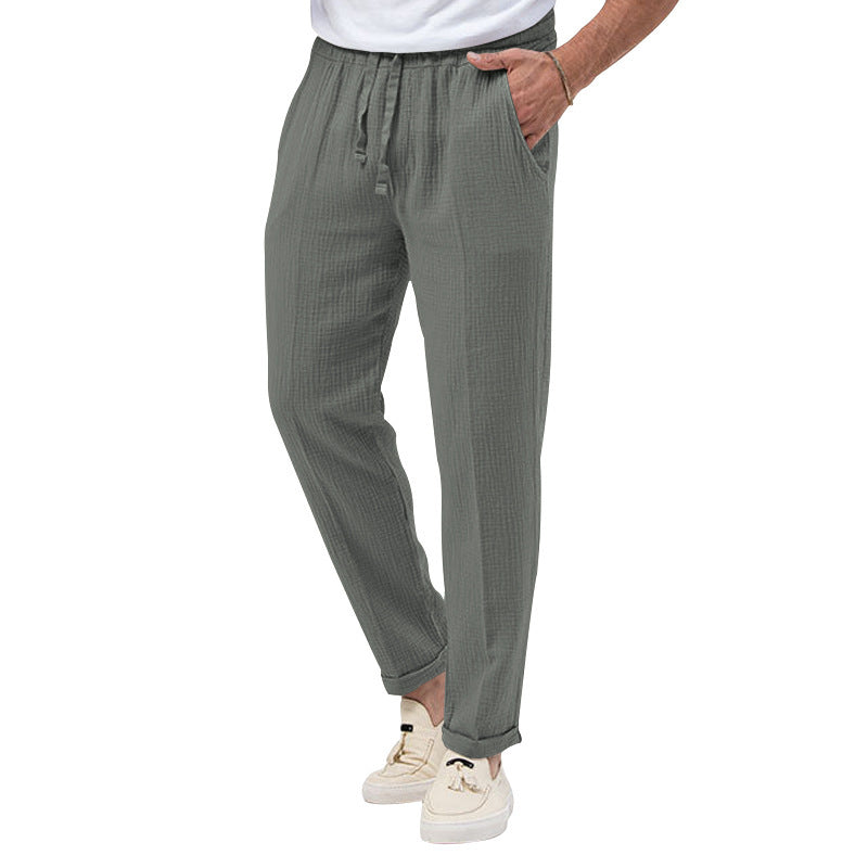 Men's Solid Color Simple Style Regular Fit Men's Bottoms