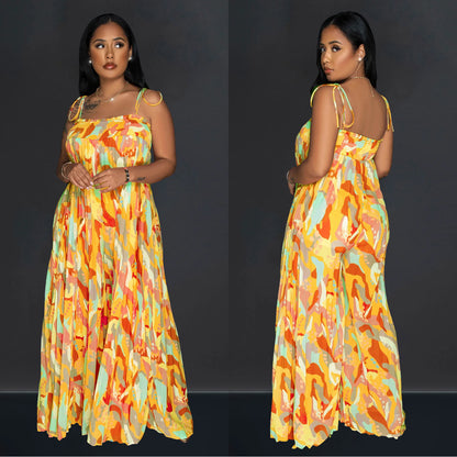 Women's Daily Casual Colorful Full Length Jumpsuits