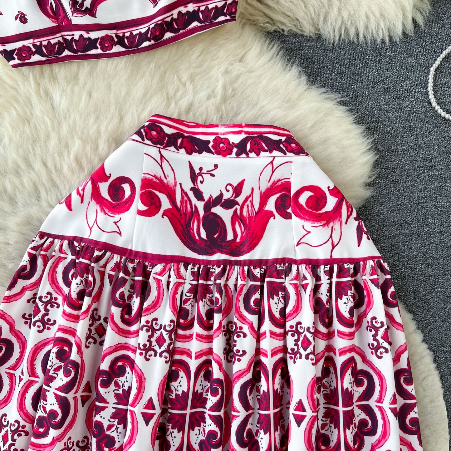 Daily Women's Vacation Printing Polyester Skirt Sets Skirt Sets