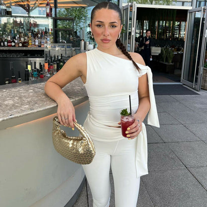Banquet Daily Women's Casual Elegant Solid Color Spandex Polyester Pants Sets Shorts Sets
