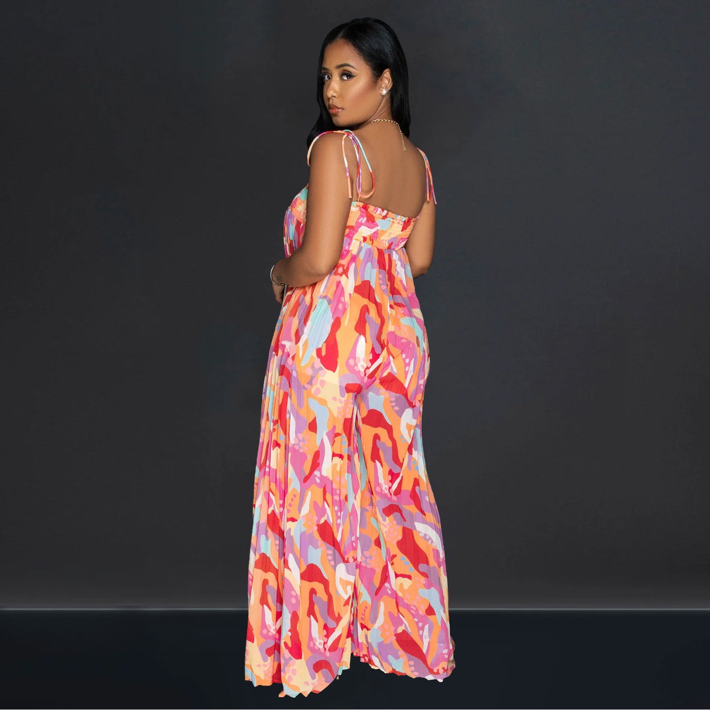 Women's Daily Casual Colorful Full Length Jumpsuits