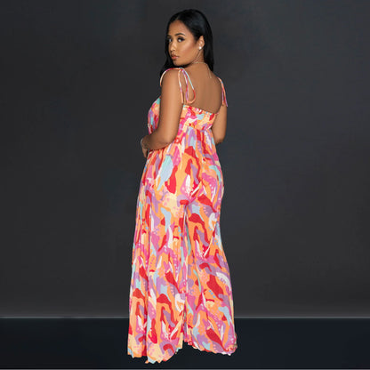Women's Daily Casual Colorful Full Length Jumpsuits