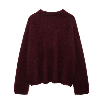 Women's Sweater Long Sleeve Sweaters & Cardigans Streetwear Solid Color