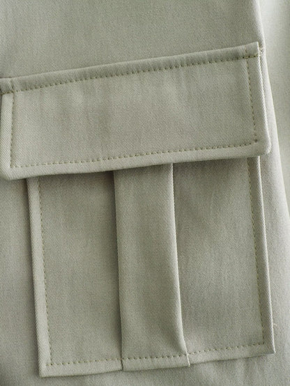 Daily Women's Casual Solid Color Polyester Pocket Pants Sets Pants Sets