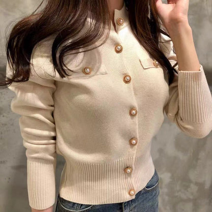 Women's Sweater Long Sleeve Sweaters & Cardigans Vacation Simple Style Solid Color
