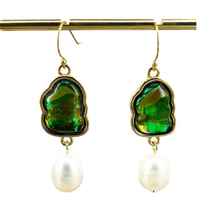 French Pearl Teardrop Hook Earrings