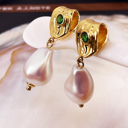 Pearl Stud Earrings with S925 Posts