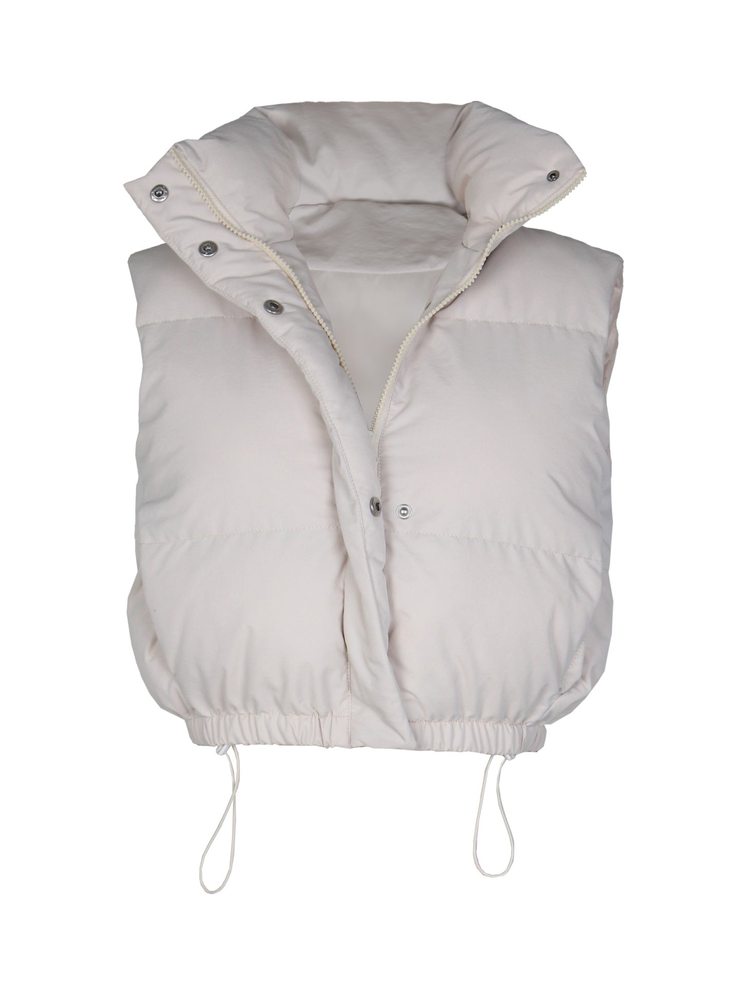 Women's Casual Solid Color Zipper Vest