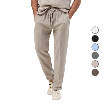 Men's Solid Color Simple Style Regular Fit Men's Bottoms