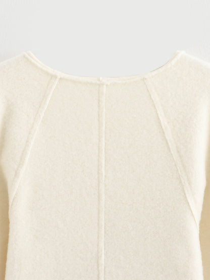 Women's Elegant Solid Color Woolen Coat