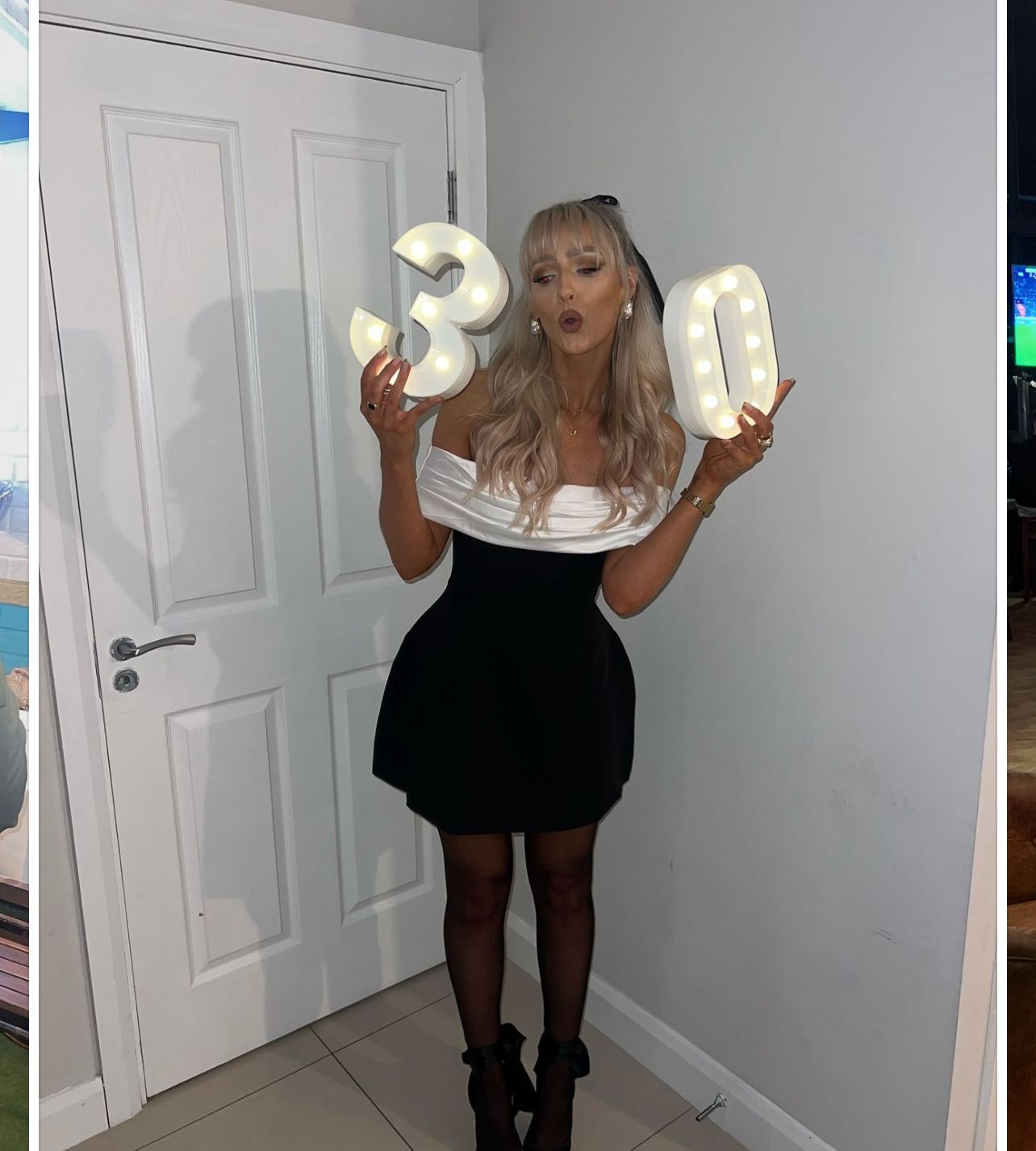 Women's Sheath Dress Streetwear Strapless Contrast Binding Sleeveless Contrast Collar Above Knee Holiday Daily