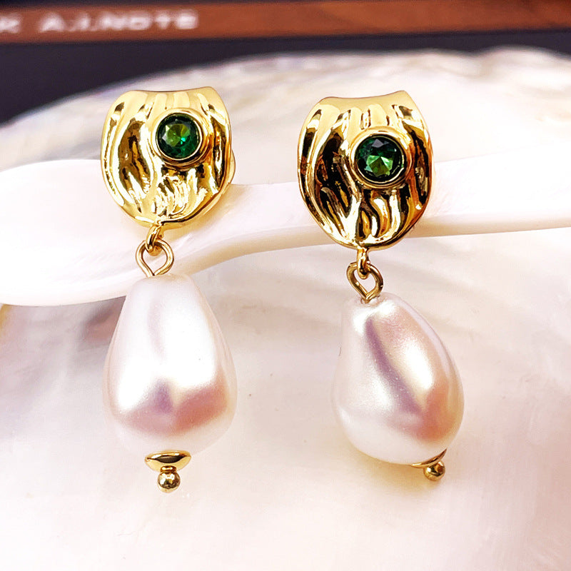 Pearl Stud Earrings with S925 Posts