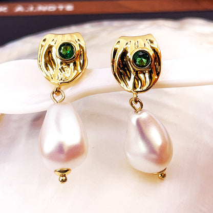 Pearl Stud Earrings with S925 Posts