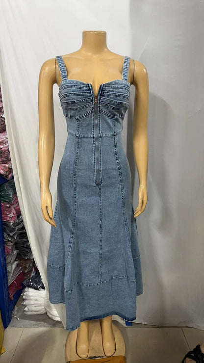 Women's Strap Dress Elegant Strap Sleeveless Solid Color Maxi Long Dress Daily