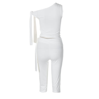 Banquet Daily Women's Casual Elegant Solid Color Spandex Polyester Pants Sets Shorts Sets