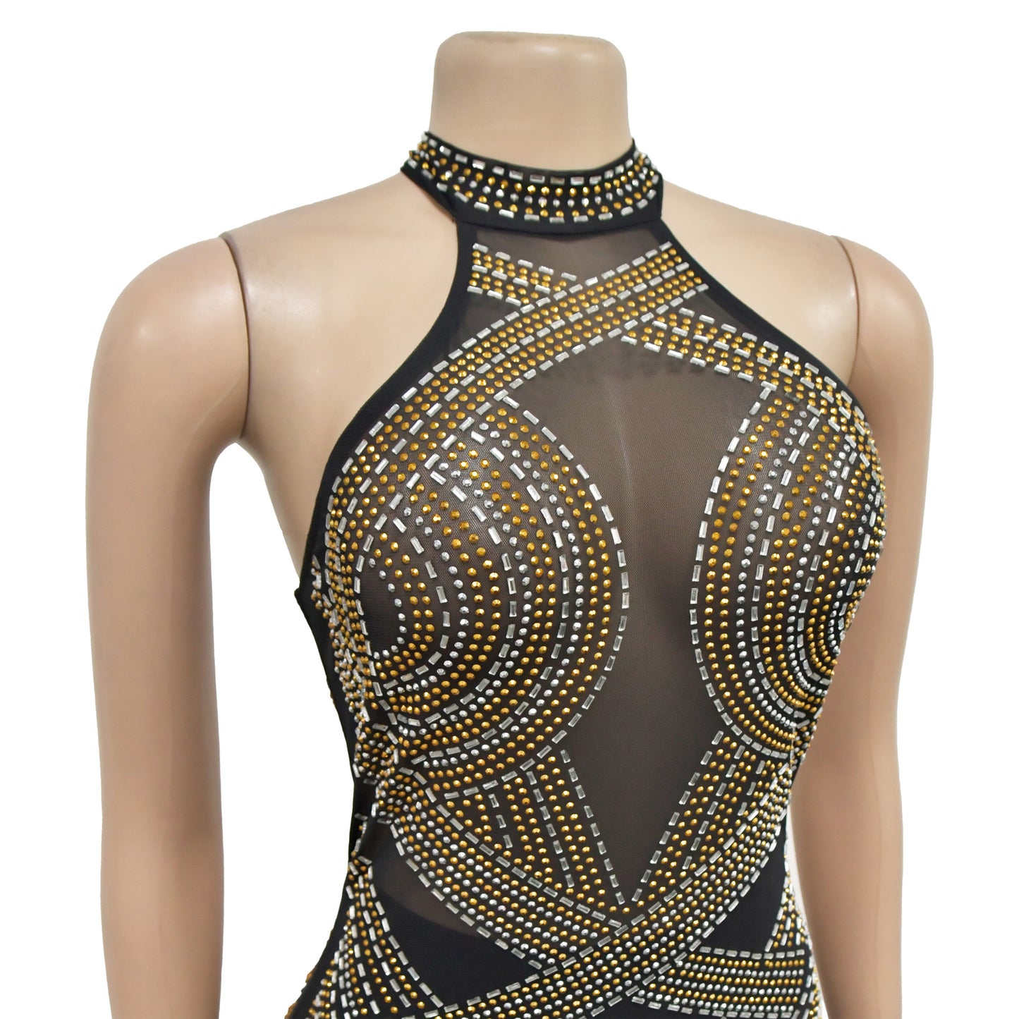 Women's Sheath Dress Elegant Halter Neck Sleeveless Solid Color Maxi Long Dress Cocktail Party