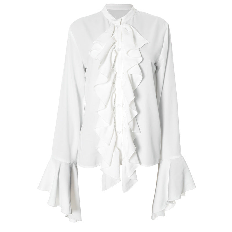 Women's Blouse Long Sleeve Blouses Vacation Simple Style Solid Color