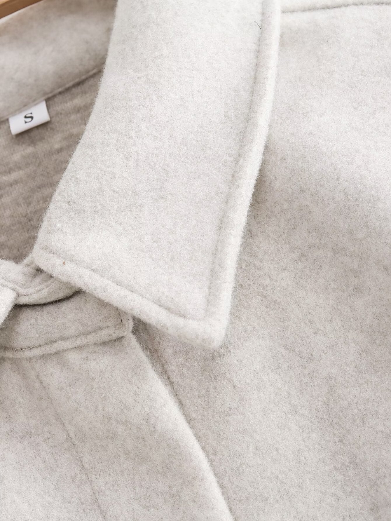 Women's Streetwear Solid Color Single Breasted Woolen Coat Woolen Coat