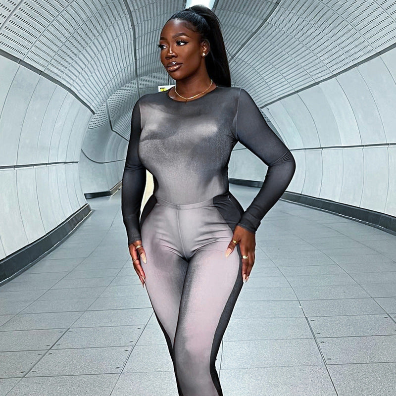 Daily Women's Casual Streetwear Printing Spandex Polyester Pants Sets Pants Sets