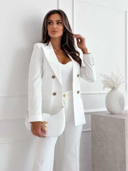 Women's Blazer Long Sleeve Blazers Simple Style Classic Style Solid Color