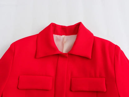 Women's Coat Long Sleeve Blazers Elegant Solid Color