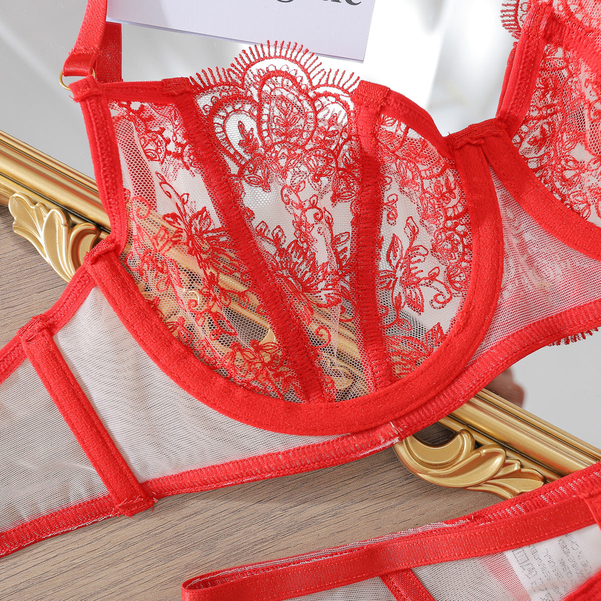 Women's Sexy Flower Sexy Lingerie Sets Sleeping Embroidery Lace Sexy Lingerie