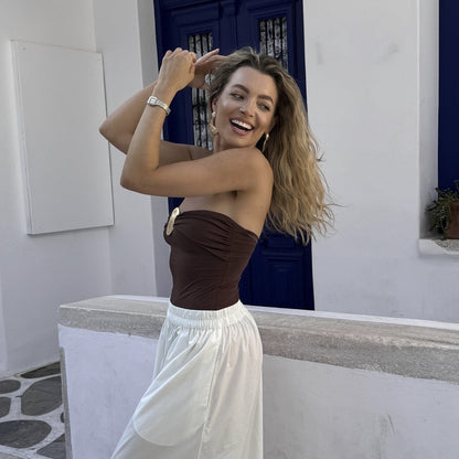 Women's Sexy Solid Color One Piece Swimwear