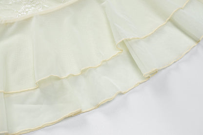 Swimming Pool Beach Women's Vacation Sexy Solid Color Spandex Polyester Lace Skirt Sets Skirt Sets