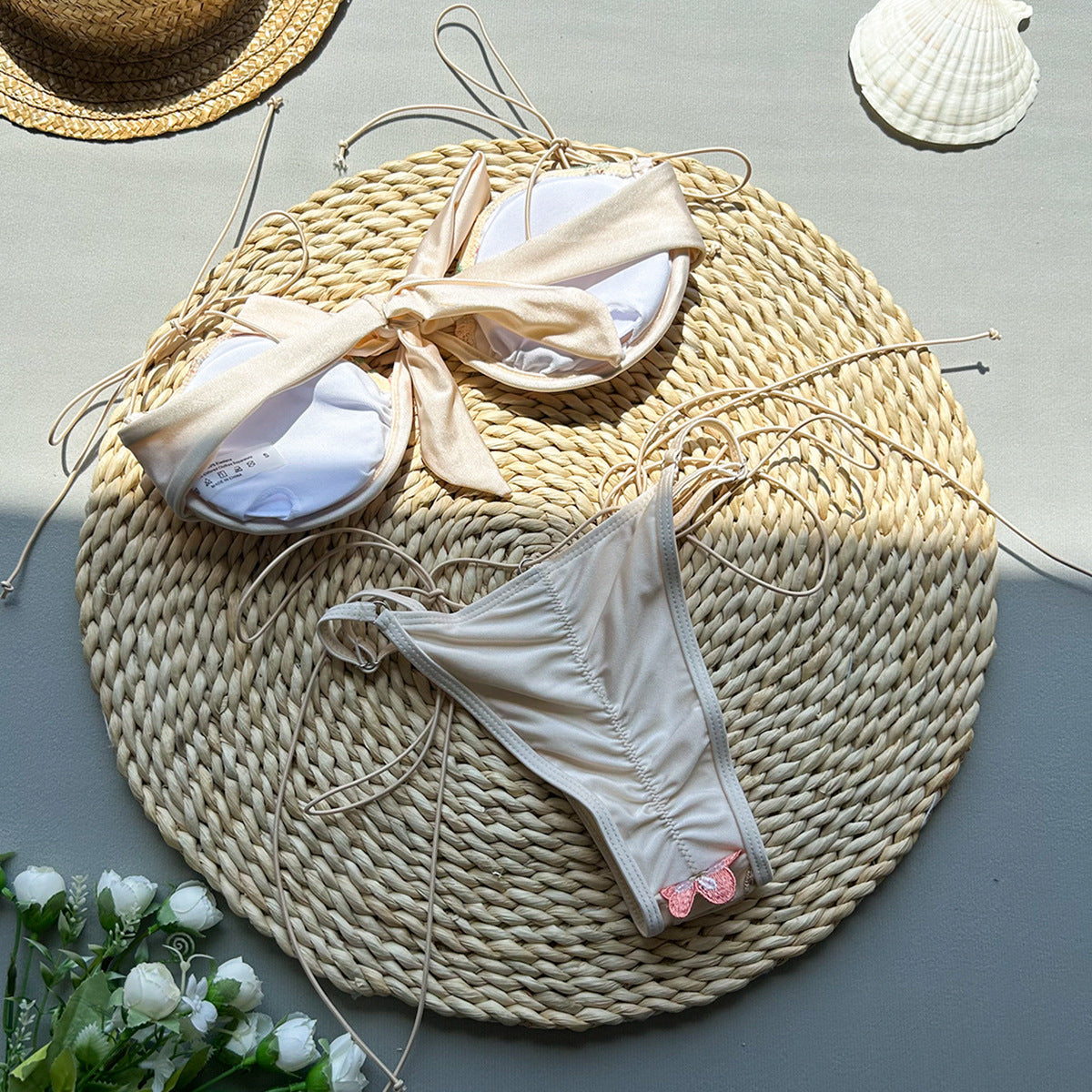 Women's Flower 2 Pieces Set Bikinis Swimwear