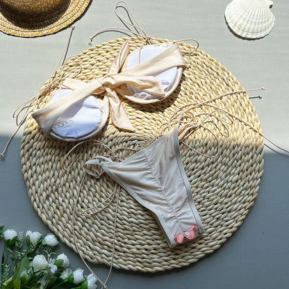 Women's Flower 2 Pieces Set Bikinis Swimwear
