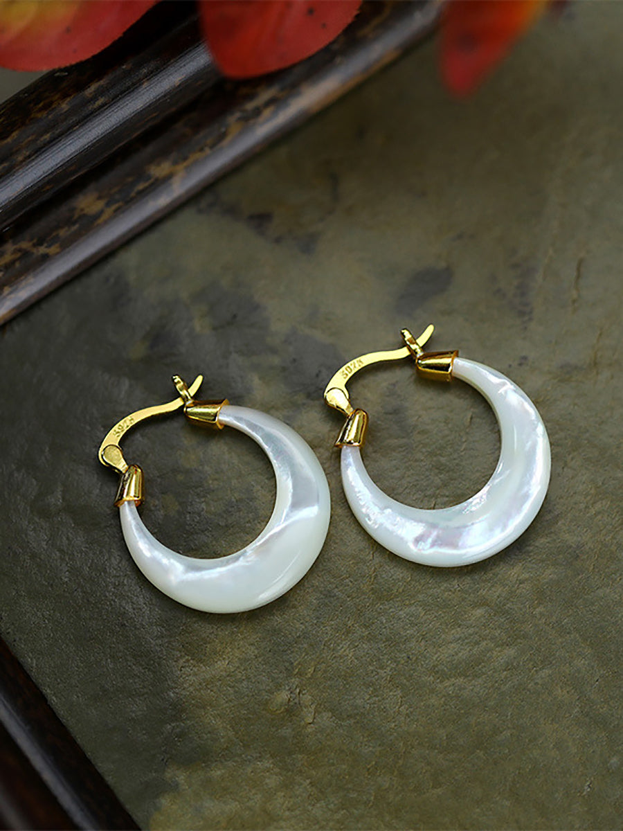 Women Artsy Pinctada Albina S925Sliver Earrings